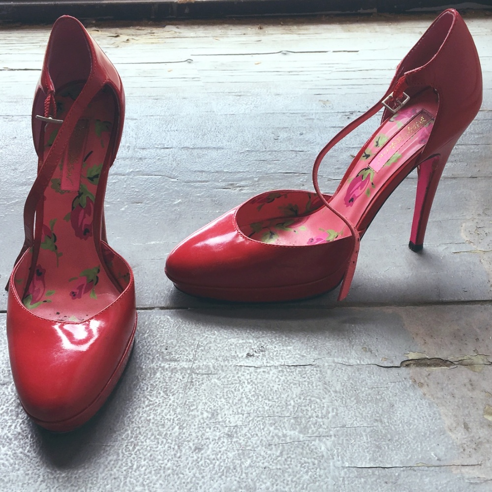 Apple Red Betsey Johnson Heels